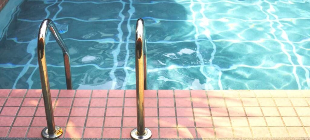 side of the swimming pool water savings